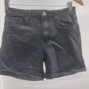 Wax Jean Black Women's Denim Shorts